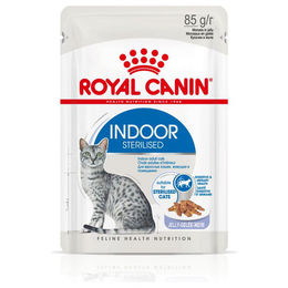 Royal Canin Indoor Sterilised Katzenfutter Adult Stückchen in Gelee 85 g - 12 x 85 g – Bild 1 von 3
