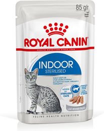 Produktbild von Royal Canin Indoor Sterilised Mousse für ausgewachsene Wohnungskatzen 48 x 85 g - 48 x 85 g