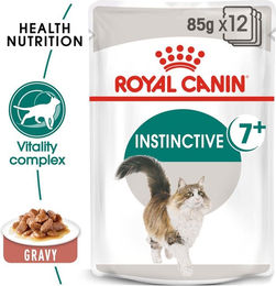 Produktbild von Royal Canin Instinctive 7+ Nassfutter Stückchen in Soße für Senior Katzen 48x85g