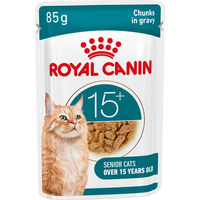 Produktbild von Royal Canin Katzen Nassfutter Ageing 15+ Stückchen in Soße mit niedrigem Phosphorgehalt 12 x 85 g