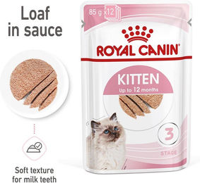 Produktbild von Royal Canin Kitten Nassfutter Mousse für Kätzchen 48x85g