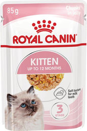 Royal Canin Kitten Nassfutter Stückchen in Gelee für Kätzchen 12 x 85 g - 12 x 85 g – Bild 1 von 3