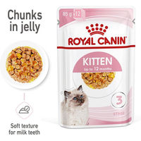 Produktbild von Royal Canin Kitten Nassfutter Stückchen in Gelee für Kätzchen 48x85g