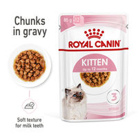 Produktbild von Royal Canin Kitten Nassfutter Stückchen in Soße 48x85g