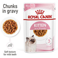Produktbild von Royal Canin Kitten Nassfutter Stückchen in Soße für Kätzchen 48x85g