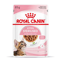 Produktbild von Royal Canin Kitten Sterilised Nassnahrung Stückchen in Soße für kastrierte Kätzchen 48x85g
