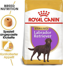 Produktbild von Royal Canin Labrador Retriever Adult Sterilised Hundefutter mit Geflügel 2 x 12kg