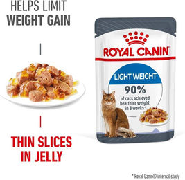 Produktbild von Royal Canin Light Weight Care Nassfutter Stückchen in Gelee zur Gewichtskontrolle 48x85g