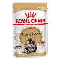 Produktbild von Royal Canin Maine Coon Adult Katzenfutter mit Fisch für langhaarige Katzen 85 g - 12 x 85 g