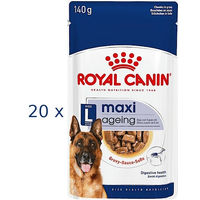 Produktbild von Royal Canin Maxi Ageing 5+ Hundefutter für große Rassen Senior Stückchen in Soße 20 x 140 g - 10 x 140 g