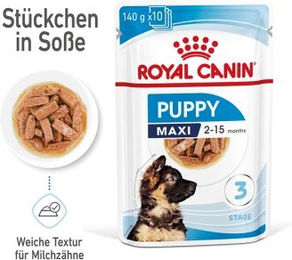 Royal Canin Maxi Puppy Welpenfutter für große Rassen 10x140g - 10 x 140 g – Bild 1 von 3