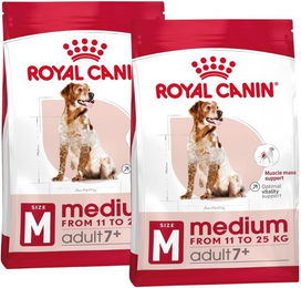 Produktbild von Royal Canin Medium Adult 7+ Trockenfutter für Senioren mittelgroßer Hunde mit Geflügel 30 kg (2 x 15 kg)