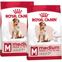 Produktbild von Royal Canin Medium Adult 7+ Trockenfutter für Senioren mittelgroßer Hunde mit Geflügel 30 kg (2 x 15 kg)
