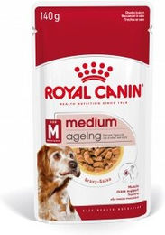 Royal Canin Medium Ageing 10+ Hundefutter Stückchen in Soße 10x140 g - 10 x 140 g – Bild 1 von 2