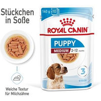 Produktbild von Royal Canin Medium Puppy Hundefutter Stückchen in Soße 10x140 g - 10 x 140 g