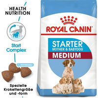 Produktbild von Royal Canin Medium Starter Hundefutter für tragende Hündinnen und Welpen mit Geflügel 4 kg - 4 kg