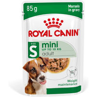 Produktbild von Royal Canin Mini Adult Hundefutter Stückchen in Sauce 4x85g