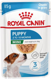 Royal Canin Mini Puppy Nassfutter für kleine Hundewelpen Stückchen in Soße 12 x 85 g - 12 x 85 g – Bild 1 von 9