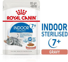 Royal Canin Nassfutter für Wohnungskatzen Senior mit Stückchen in Sauce zur Gewichtskontrolle 48x85g – Bild 1 von 6