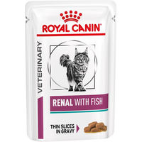 Produktbild von Royal Canin Renal Feline Diätfutter Nassfutter für Katzen mit Fisch 48 x 85 g