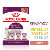 Produktbild von Royal Canin Sensory Multipack Katzen Nassfutter Stückchen in Sauce 48x85g