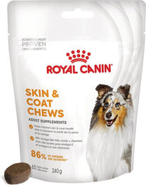 Royal Canin Skin & Coat Chews Funktionssnack für erwachsene Hunde mit Geflügel 240g - 240 g – Bild 1 von 7