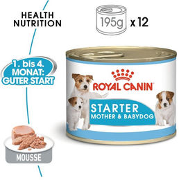 Royal Canin Starter Mousse Hundefutter für Welpen 195 g - 12 x 195 g – Bild 1 von 6