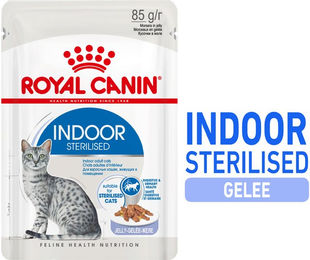 Royal Canin Sterilised Indoor Katzenfutter Adult Stückchen in Gelee 36 x 85 g – Bild 1 von 2