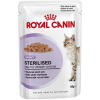 Produktbild von Royal Canin Sterilised Katzenfutter Stückchen in Sauce für erwachsene Katzen 85 g - 85 g