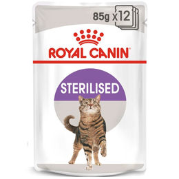 Royal Canin Sterilisiert Nassfutter Stückchen in Sauce für erwachsene Katzen zur Gewichtskontrolle 48x85g – Bild 1 von 3