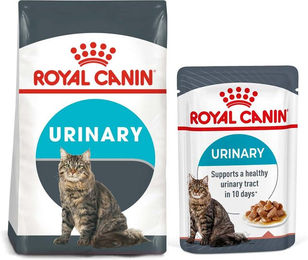 Produktbild von Royal Canin Urinary Care Diätfutter Set mit Trockenfutter 2kg und 12x85g Nassfutter für Katzen zur Unterstützung der Harnwege - 2 kg