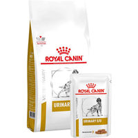Produktbild von Royal Canin Urinary S/O Diätfutter für erwachsene Hunde 13 kg plus 12 x 100 g Nassfutter zur Unterstützung der Harnwege