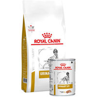 Produktbild von Royal Canin Urinary S/O Diätfutter für erwachsene Hunde Trockenfutter und Nassfutter Sparpaket 13 kg plus 12 x 410 g Dosen