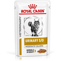 Produktbild von Royal Canin Urinary S/O Moderate Calorie Nassfutter Häppchen in Soße für Katzen zur Unterstützung der Harnwege und Gewichtsreduktion 48x85g