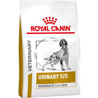Produktbild von Royal Canin Urinary S/O Moderate Calorie Trockenfutter für Hunde zur Gewichtskontrolle und Harnwegssupport 6,5 kg plus 12 x 100 g
