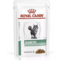 Produktbild von Royal Canin Veterinary Diabetic Katzen Nassfutter mit Stückchen in Soße für adulte Katzen 12 x 85 g - 12 x 85 g