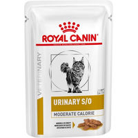 Produktbild von Royal Canin Veterinary Diet Urinary S/O Moderate Calorie Katzen Nassfutter zur Gewichtskontrolle und Harnwegssupport 12 x 85 g - 12 x 85 g