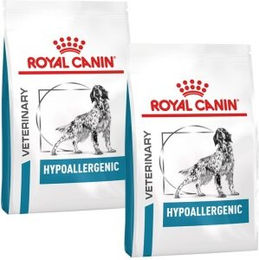 Royal Canin Veterinary Hypoallergenic Diätfutter Trockenfutter für erwachsene Hunde 2x14 kg - 2 x 14 kg – Bild 1 von 2