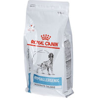 Produktbild von Royal Canin Veterinary Hypoallergenic Moderate Calorie Futter für erwachsene Hunde aller Größen