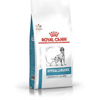 Produktbild von Royal Canin Veterinary Hypoallergenic Moderate Calorie Trockenfutter für erwachsene Hunde aller Größen 14 kg - 14 kg