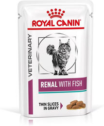 Produktbild von Royal Canin Veterinary Renal Fisch Nassfutter für Katzen 48x85g