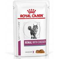 Produktbild von Royal Canin Veterinary Renal Katzen Nassfutter Huhn Diätfutter für erwachsene Katzen 12 x 85 g - 12 x 85 g