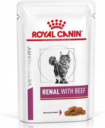 Royal Canin Veterinary Renal Katzen Nassfutter Rind Diätfutter für erwachsene Katzen 12 x 85 g - 12 x 85 g – Bild 1 von 8