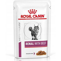 Produktbild von Royal Canin Veterinary Renal Katzen Nassfutter Rind Diätfutter für erwachsene Katzen 12 x 85 g - 12 x 85 g