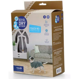 Royal Dry Hundebademantel aus Polyester für kleine Rassen, Größe S, Grau - 1 Stk. – Bild 1 von 9