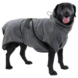 Royal Dry Hundebademantel für große Rassen aus Polyester in Grau Größe L – Bild 1 von 4