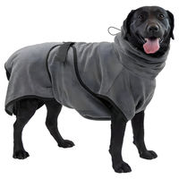 Produktbild von Royal Dry Hundebademantel für große Rassen aus Polyester in Grau Größe L