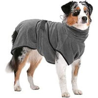 Produktbild von Royal Dry Hundebademantel für große Rassen aus Polyester in Grau Größe XL