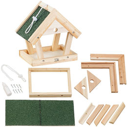 Royal Gardineer Vogelhaus Bausatz aus Holz in Natur und Braun zum Aufhängen – Bild 1 von 11