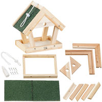 Produktbild von Royal Gardineer Vogelhaus Bausatz aus Holz in Natur und Braun zum Aufhängen